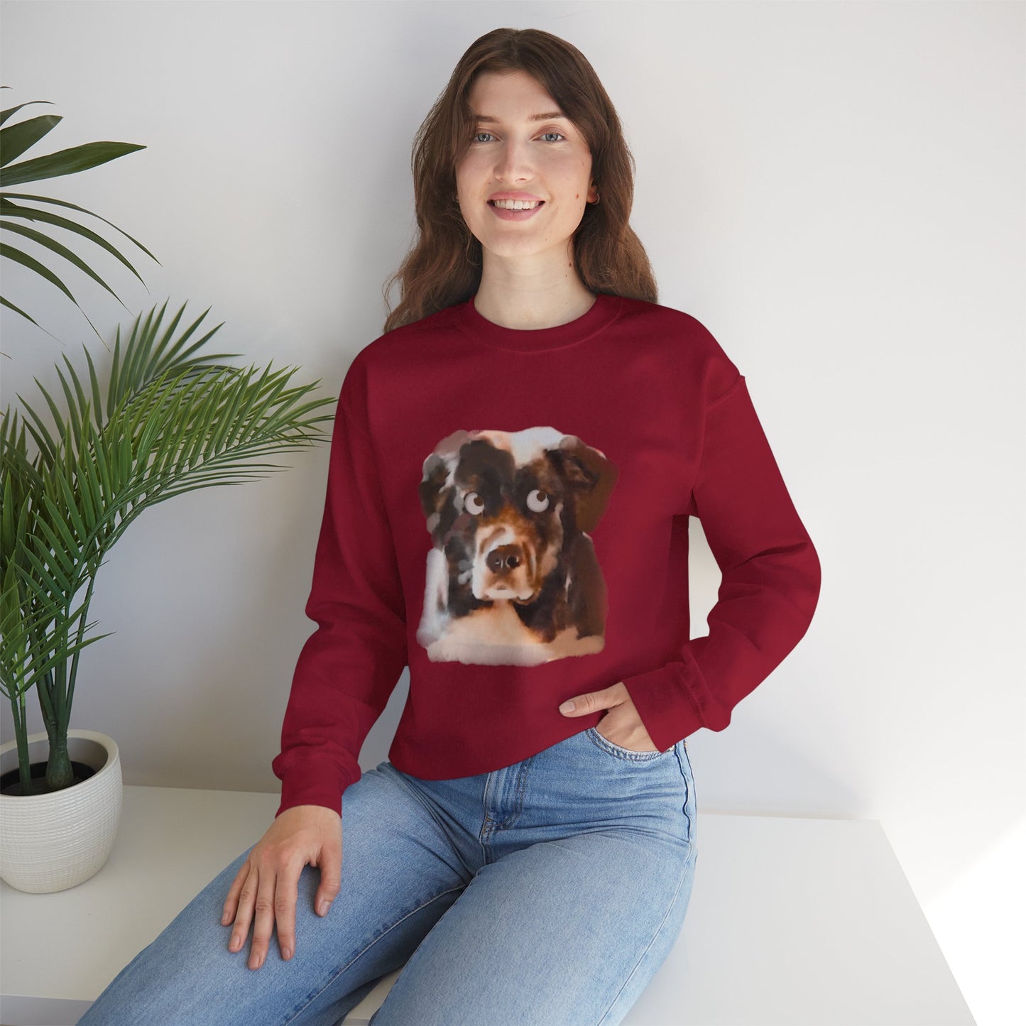 Custom Pet Portrait Sweatshirt – Your Pet’s Funniest Expressions (Eye Rolls, Bored Stares & More!)
Unisex Crewneck Sweatshirt