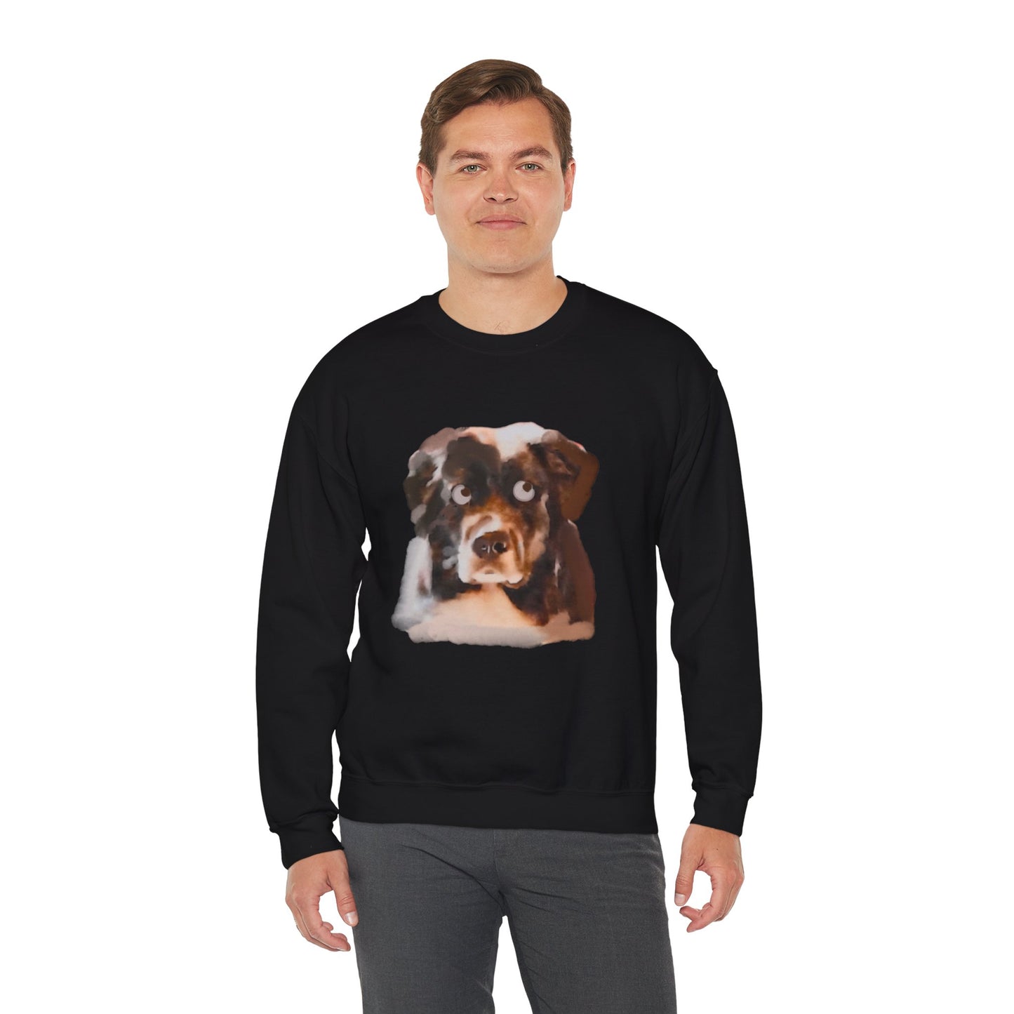 Custom Pet Portrait Sweatshirt – Your Pet’s Funniest Expressions (Eye Rolls, Bored Stares & More!)
Unisex Crewneck Sweatshirt