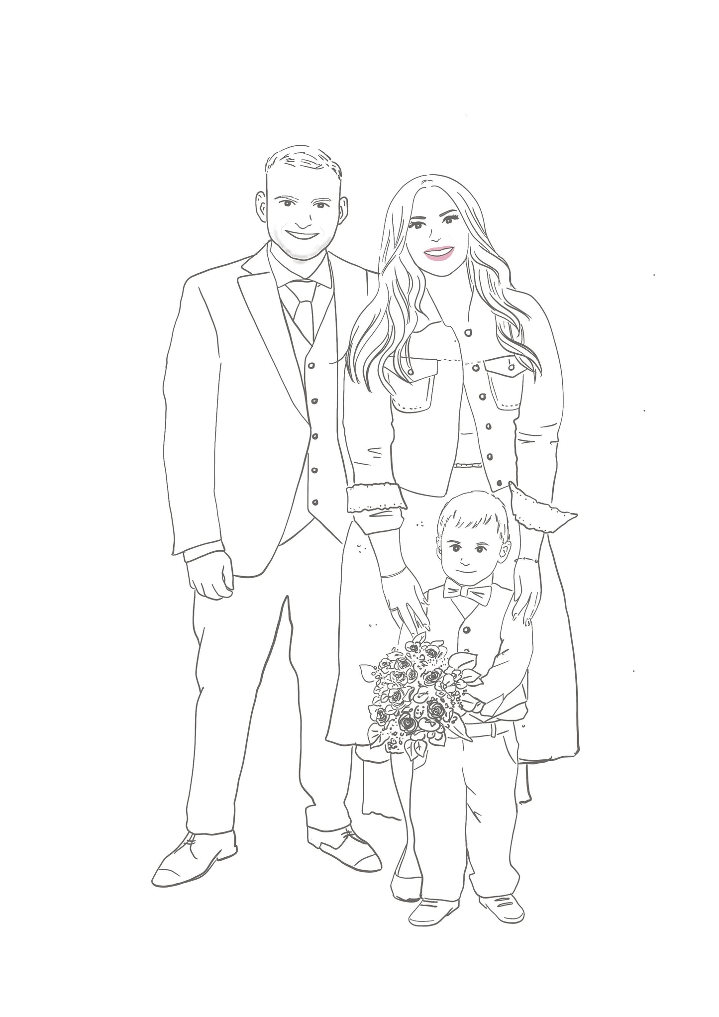 Custom Portrait - Line Art